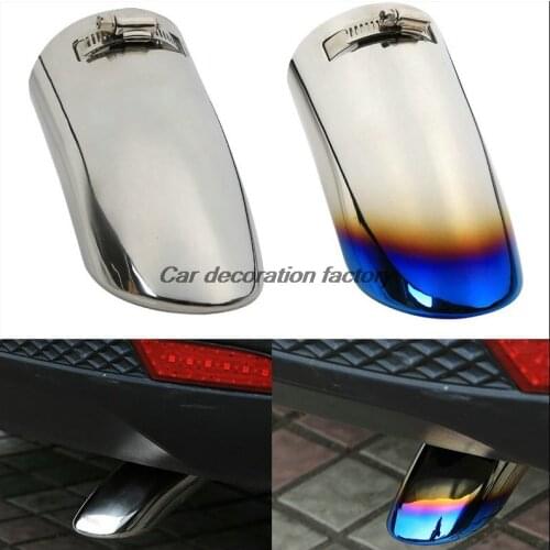 Stainless Steel Tailpipe Exhaust Tip Muffler Protector Fit for X-Trail (T32) Rogue 2014 2015 2016 Xtrail ST 2WD Wagon