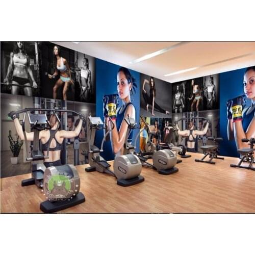 Custom mural 3d photo wallpaper on a wall Bodybuilding sexy photos home decor bedrooom 3d wall murals wallpaper for walls 3 d