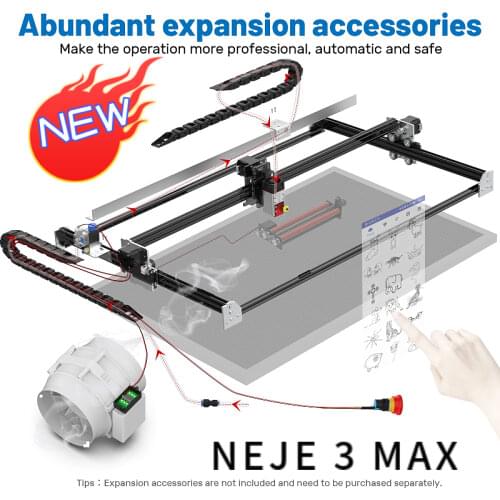 NEJE Master 2s Max 30W Professional CNC Laser Engraving Cutting Machine Lightburn,laserGRBL, Benbox Bluetooth App Control