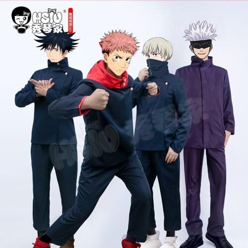 HSIU Anime Jujutsu Kaisen CosplayYuji Itadori clothing Fushiguro Megumi clothing Gojo Satoru clothing Inumaki Toge clothing
