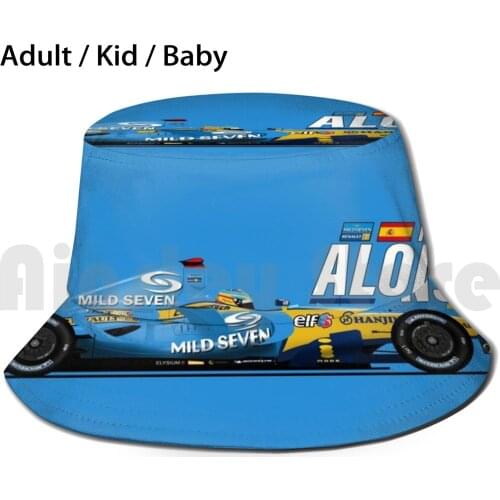 Renault R26 Fast Text-2006-Fernando Alonso Sun Hat Foldable UV Protection Fernando Fernando Alonso Renault Grand Prix