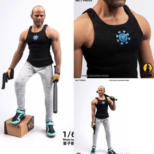 TYM059 1/6 Scale Male Figure Accessory Heart Vest Clothes Model for 12'' Action Figure Body Doll in stock