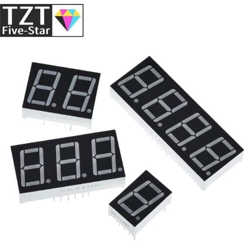 10PCS 0.56 inch LED display 7 Segment 1 Bit/2 Bit/3 Bit/4 Bit Digit Tube Red Common Cathode / Anode Digital For Arduino
