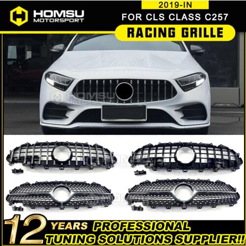 Racing Gt grill For Bens CLS Class w257 C257 Gt grille Facelift Auto part 2019 CLS300 CLS350 CLS450 CLS53 CLS400 CLS500 4Matic