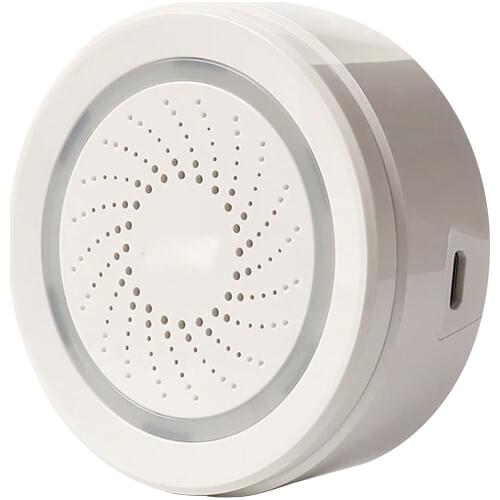 APP control mini size WiFi flash siren alarm smart home security wireless flash siren alarm 100dB sound WiFi siren