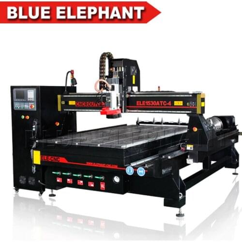 Automatic Tool Change Spindle Atc Wood Cnc Router Rotary Device 1530, 9kw Italian air cooling spindle