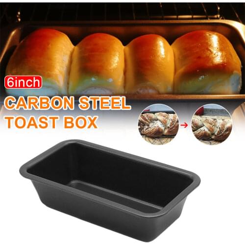 Rectangular Loaf Pan Carbon Steel Non-stick Bellows Cover Toast Mold Bread Box Mold Eco-Friendly Baking Tools for Cakes Kitchen