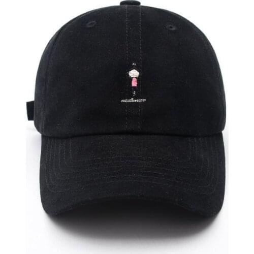 Cartoon Character Embroidery Cotton Casquette Baseball Cap Adjustable Snapback Hats for Men and Women 04