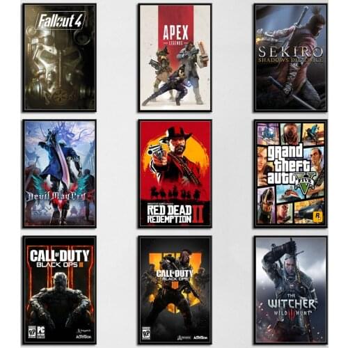 Classic Game Canvas Painting Posters And Prints Wall Art Picture Abstract Decorative Home Decor Tableau