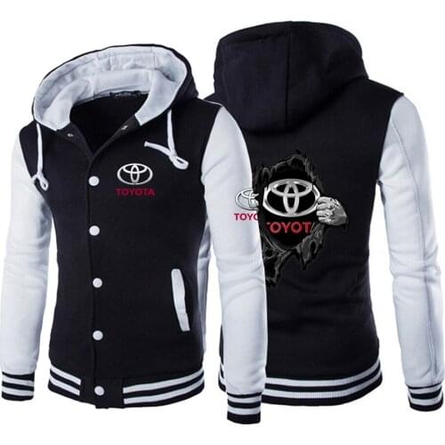 2020 Mens Autumn Toyota Car Logo Designer Hoodies Hip Hop Jackets Unisex Baseball Uniform Coats Sport Sweatshirts