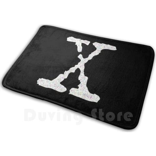 X Files Mat Rug Carpet Anti-Slip Floor Mats Bedroom X Files Movie Tv Show 90S 2000S Mulder Scully Dana Fox Skinner Smoking Man