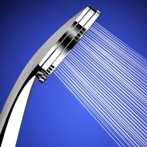 Pressurized Nozzle Shower Head Rainfall Bathroom Accessories High Pressure Water Saving ABS Chrome Sarge Panel Water Massage Spa