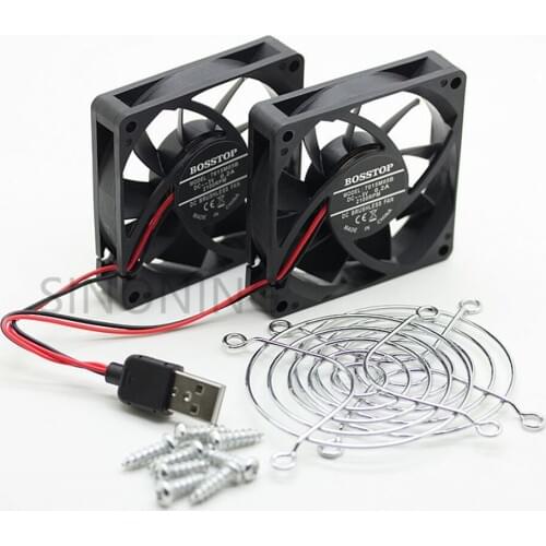 Cooling Fan Heat Radiator USB Power Ultra Silent Dissipate Temperature Control For RT-AC68U EX6200 AC15 AC68U Router