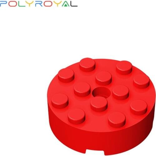 Building Blocks Technicalalal DIY Plates 4x4 Cylindrical brick 10 PCS Creative Educational toy for children birthday gift 87081