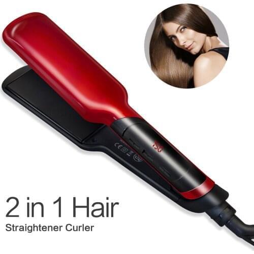 Professional Hair Straightener Ceramic Flat Iron Hair Straightening Beauty Salon Hair Straight Styler Tools for Fluffy Hair Iron