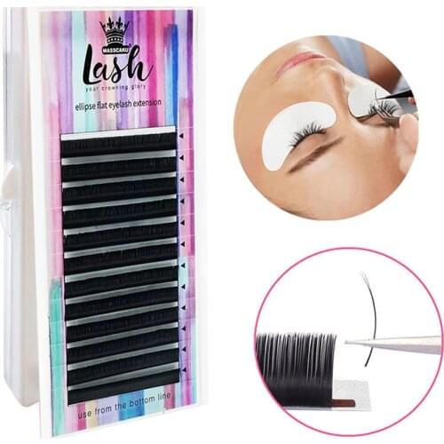 Super Cheaper C/D Curl Faux Softer Mink Volume flat matte eyelashes extensions supplier with private label color box