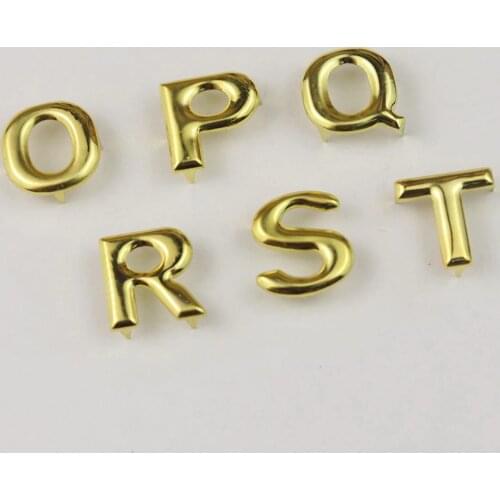 26Pcs English Letter Claw Studs Rivets Nailheads for Leathercraft Accessories