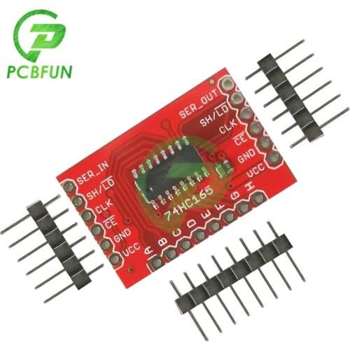 SN74HC165 DC2-6V Conversion Module Shift-In Breakout with Needle Parallel to Serial Data Conversion Board 10 Input Channel Loads