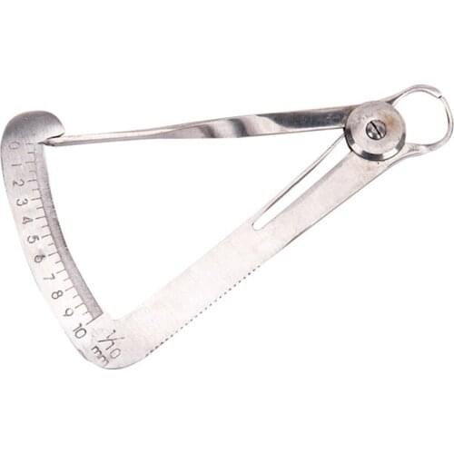 Thickness Metal Mechanic Triangle Caliper Inner Crown Autoclavable Dental Ruler Accurate Measuring Tools Gauge Stainless Steel