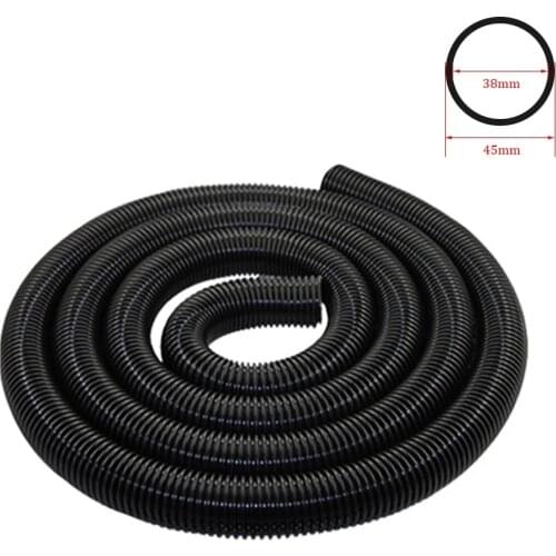 Inner 38mm Outer 45mm EVA Household Vacuum Cleaner Thread Hose Straws Soft Pipes Bellows Vacuum Tube Accessories Black Parts