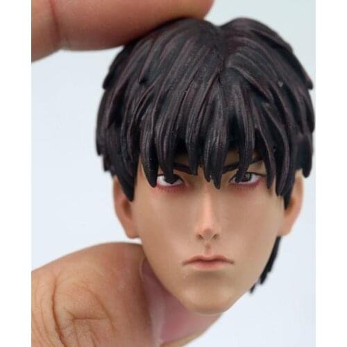 1/6 Scale Basketball Player Rukawa Kaede Head Sculpt Carved Model Fit 12 '' Male Figure Action Figure Body Toys