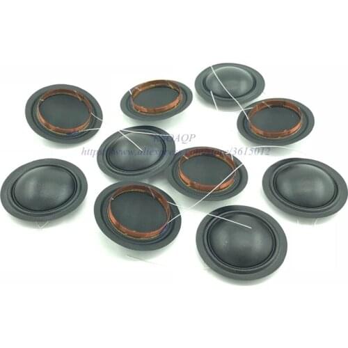 10pcs 25.4mm 25.5mm Tweeters Voice Coil 1 inch 6ohm 8ohm Silk One-way out wire