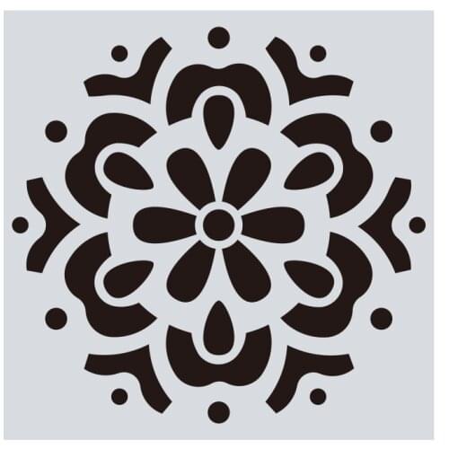 15*15 Mandala Layering Stencils for Diy scrapbook/photo album Decorative Embossing Painting Drawing stencil,home decor