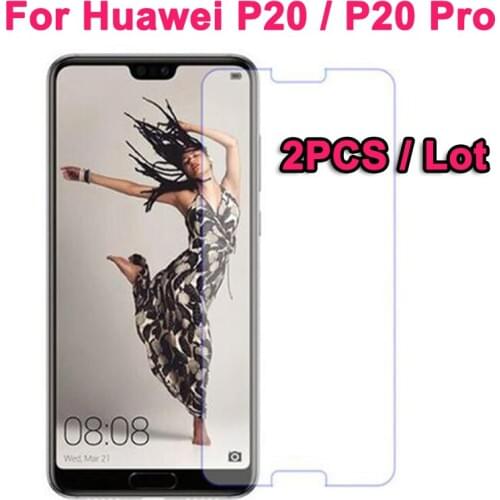 2PCS 2.5D Premium Tempered Glass For Huawei P20 Screen Protector Ultra-thin Toughened protective film Huawei P20 Pro Glass Film