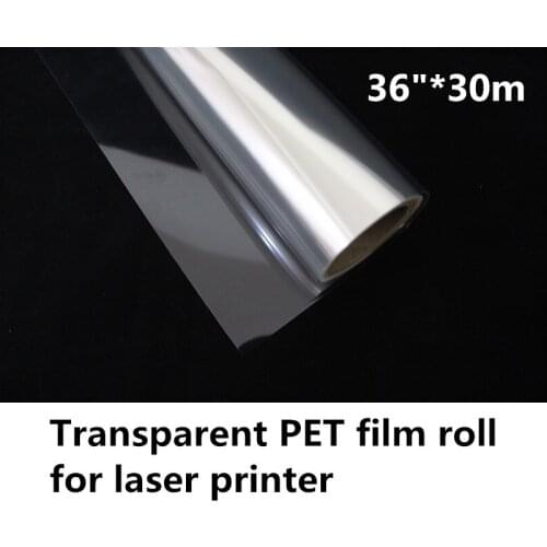 36"*30m Quick Dry Waterproof Laser Film 125 Microns Positive Plate Making Films PET Rolls & Sheets