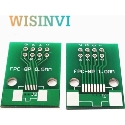 5 PCS/LOT Double Side 0.5mm 1mm FFC FPC 8P 8 Pin to 2.54mm DIP Moudle PCB Board Adapter Socket Plate