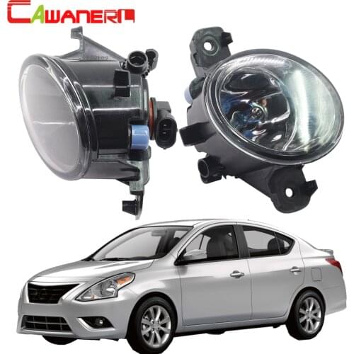 Cawanerl For Nissan Sunny 2003-2015 100W H11 Car Halogen Lamp Fog Light DRL Daytime Running Lamp 12V Accessories High Power
