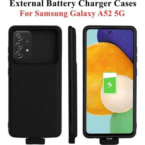 Battery Charger Cases For Samsung Galaxy A52 5G Battery Case 5000mAh Magnetic Charging Cover For Samsung A52 Power Bank Case