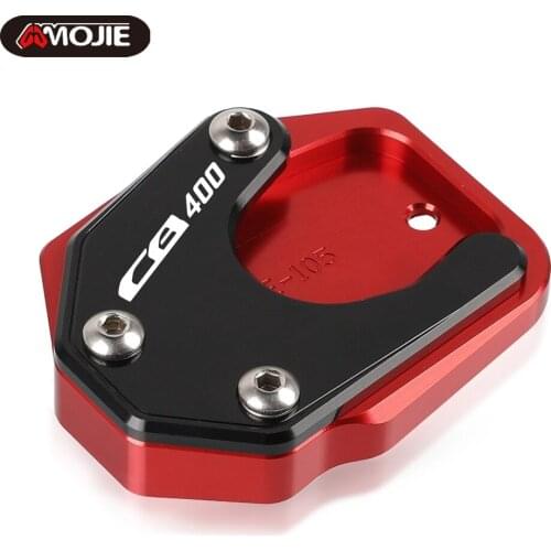 For HONDA CB 400 CB400 2008 2009 2010 2011 2012 Aluminum Motorcycle Side Stand Enlarger Kickstand Enlarge Plate Pad Accessories