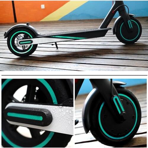 For Xiaomi M365 Scooter Reflective Wheel Hub Protective Sticker for Xiaomi M365 Pro 1s PRO 2 Electric Scooter Wheel Sticker Part