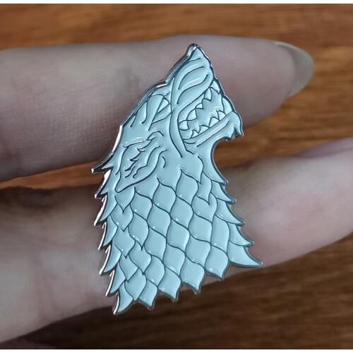 Stark Wolf Enamel Pin