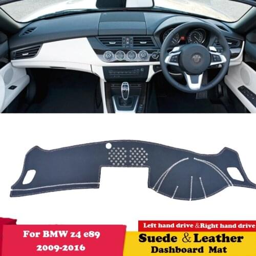 For BMW z4 e89 2009 2010 2011 2012 2013 2014-2016 Leather Dashmat Dashboard Cover Pad Dash Mat Protect Carpet Accessories Suede