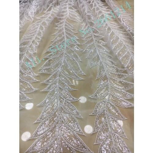 Good looking pearls net tulle mesh good nice french lace for show/wedding/evening dress/party 4 colors option