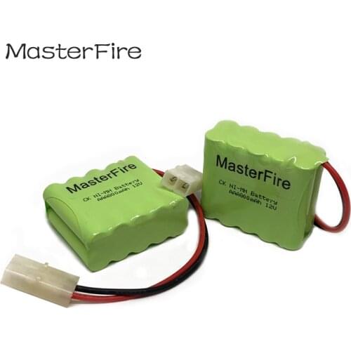MasterFire 4pack/lot New Original Ni-MH 12V 800mAh NiMH AAA Rechargeable Battery Batteries Pack With Plugs