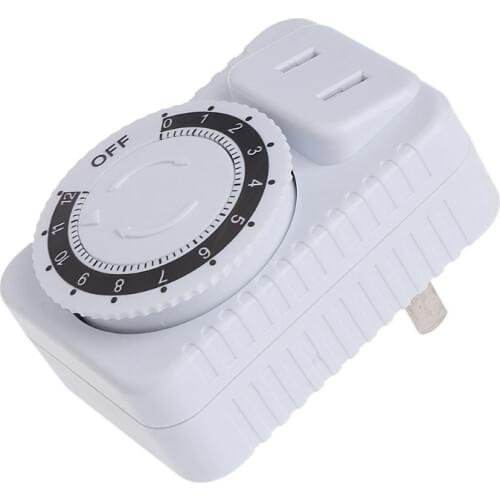 AC 220V 12 Hour Mechanical Wall Plug Switch Timer Socket Home Appliances Control