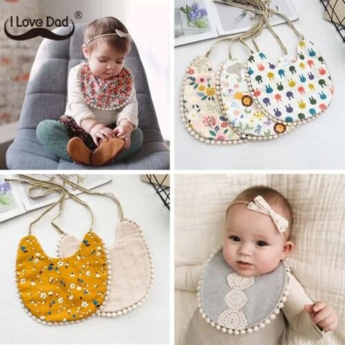 Soft Cotton Baby Bibs Both Sides Available Newborn Baby Girl Boy Bandana Bibs Infant Scarf Baby Feeding Stuff Kids Burp Cloths