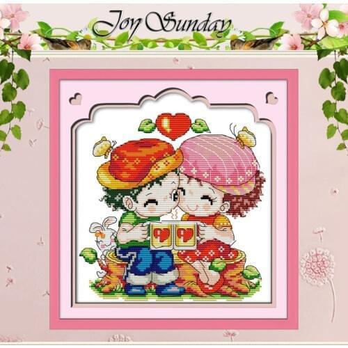 Warm your heart Pattern Counted Cross Stitch 11CT 14CT Cross Stitch Set Wholesale Cartoon Cross-stitch Kit Embroidery Needlework