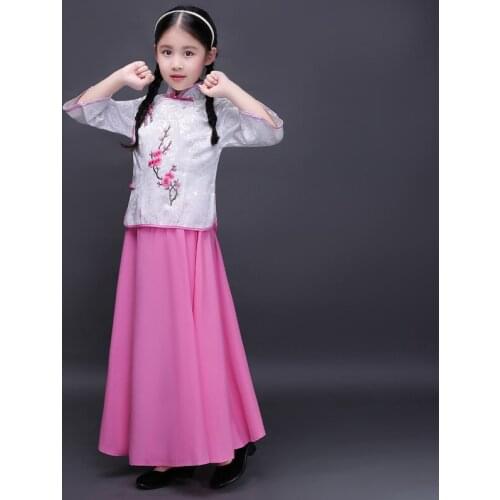 New Childrens Chinese Miss Girl Costume The Republic of China Princess Dress Kids Ming Costume Chinese Ancient Hanfu Clothes 18