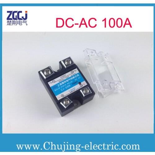 Single phase 100A SSR DC-AC solid state relay 100A solid state relay Input DC voltage output AC voltage 100A voltage regulator