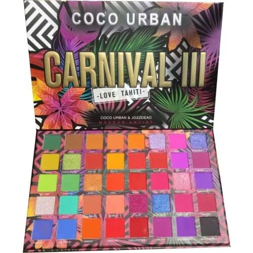 Coco Urban 40 Colors Makeup Eyeshadow Palette Vivid Plant Summer Glitter Eye Shadow Shimmer Matte Eyes Cosmetic