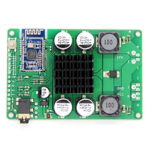 TWS Pair Box Mono Wireless Group Stereo Bluetooth 5.0 Power Amplifier Board 80/100W Support Serial Port Renamed AUX