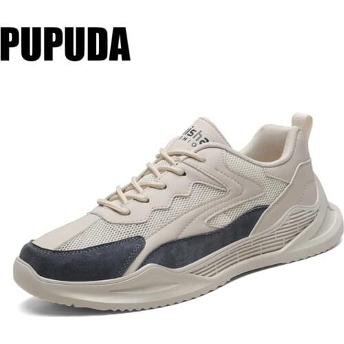 PUPUDA Fashion Men Casual Shoes Sneakers Men Shoes Lightweight Walking Sneakers Vulcanized Shoes Man Running Shoes