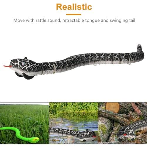15.5in Realistic Remote Control RC Snake Toy With Shaped Infrared Control Creative Simulation Remote Control Toy Kids Gifts