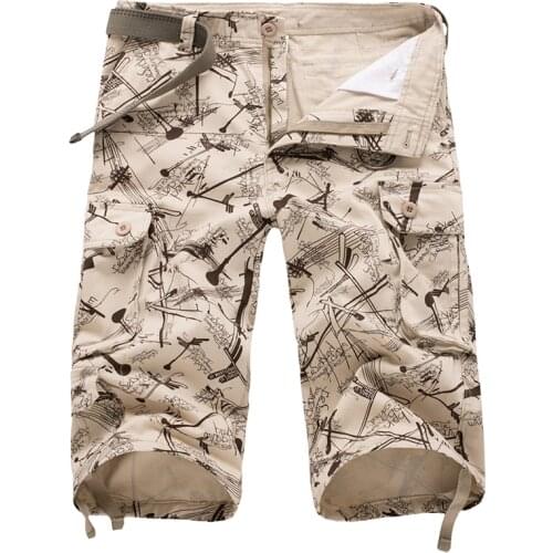 Wholesale 2020 Outdoor Summer wear breeches tool shorts seven loose plus-size 44 Multi pocket Cargo Hiking Climbing shorts men