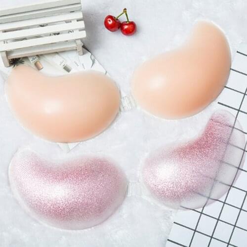 Silicone Latex Stickers Self-adhesion Breast Pasties Sticky Bra Padding Ultra-thin Adhesive Strapless Gathering Women Underwear
