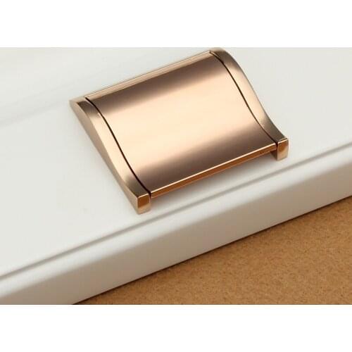 Modern minimalist stealth cabinet door handle free slot wardrobe drawer S-type handle shoe cabinet with flat pull handle 32mm